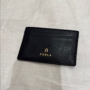 Furla Black Leather Card Holder